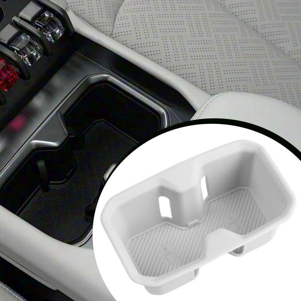 センターコンソールオーガナイザー カップホルダー シリコン製 取り外し可能 防水 ウォーターボトルマット ソフト収納ボックス お手入れ簡単 車用コース