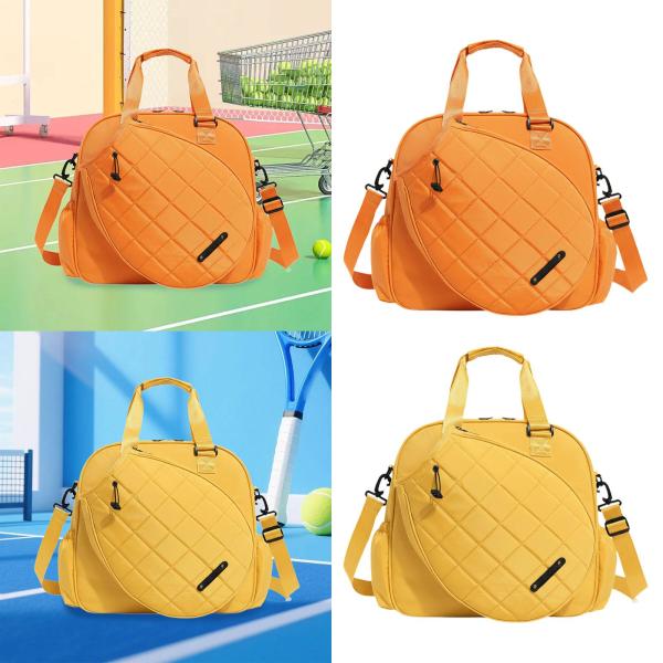 ピックルボールバッグ テニスハンドバッグ 多機能ポータブルテニストートバッグ ピックルボールラケットバッグ 旅行用ラケット アウトドア用