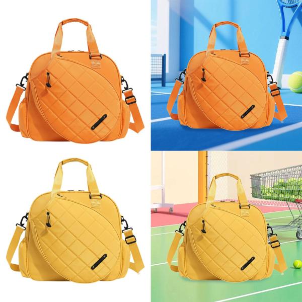 ピックルボールバッグ テニスハンドバッグ 多機能ポータブルテニストートバッグ ピックルボールラケットバッグ 旅行用ラケット アウトドア用