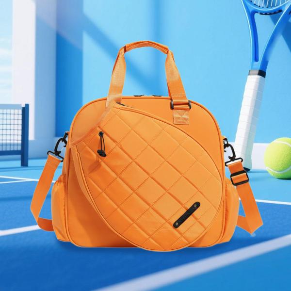 ピックルボールバッグ テニスハンドバッグ 多機能ポータブルテニストートバッグ ピックルボールラケットバッグ 旅行用ラケット アウトドア用