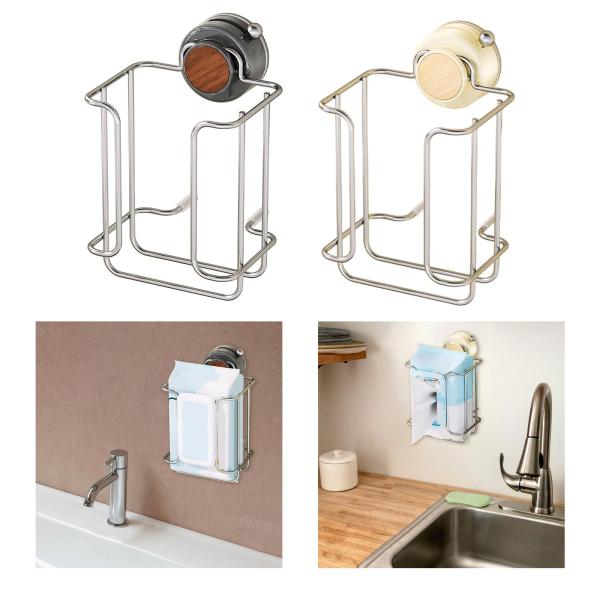 壁掛けワイプディスペンサー ティッシュディスペンサーボックス 吸盤付き リビングルーム ホテル レストラン 洗面所 デスク用 装飾