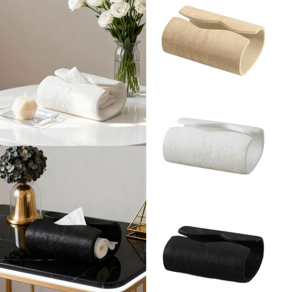 ティッシュボックスカバー ティッシュホルダー 樹脂製 長方形 卓上装飾 ペーパーディスペンサー ナプキンホルダー 浴室 化粧台 寝室用