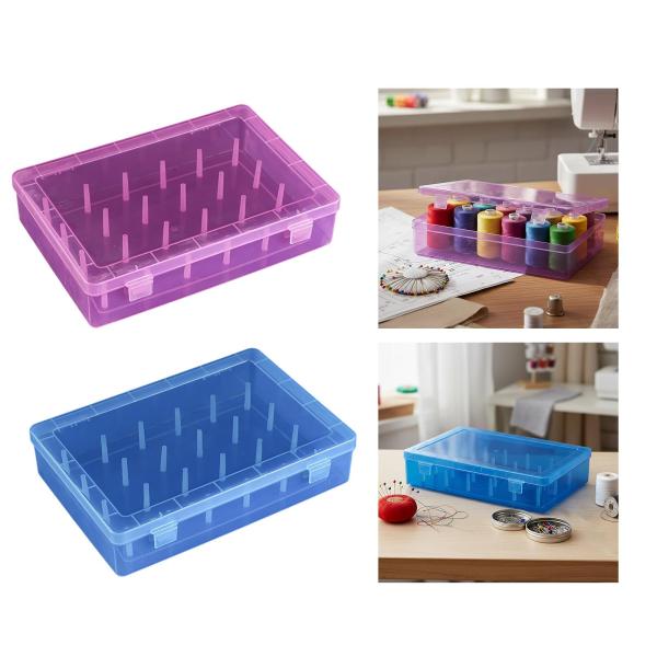 裁縫糸収納ボックス、家庭用キルティング用スプールホルダー、透明防塵空容器、刺繍糸仕分けオーガナイザー