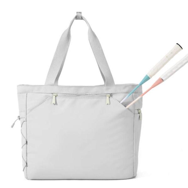 テニストートバッグ、独立したシューズコンパートメント付き、多機能、大容量、バドミントンラケットバッグ、バドミントンラケットタオル用