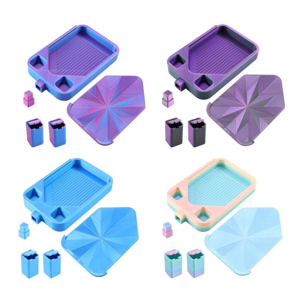 ダイヤモンドアートトレイオーガナイザーアクセサリー 傷に強い 多目的アートクラフト用品 ビーズソーティングトレイ ワークショップ用 クロスステッチ