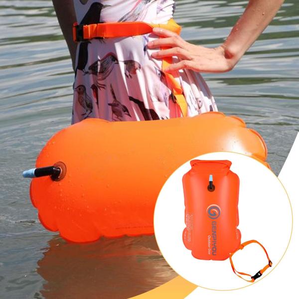 カヤック用スイムブイ 調節可能 PVC 装備バッグ