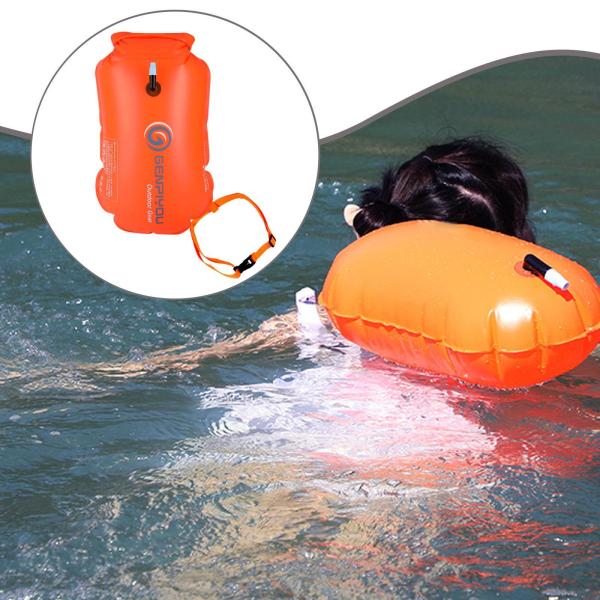 カヤック用スイムブイ 調節可能 PVC 装備バッグ