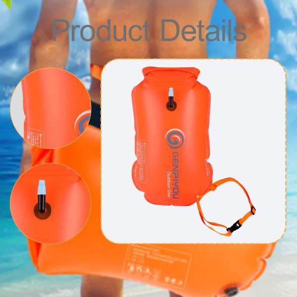 カヤック用スイムブイ 調節可能 PVC 装備バッグ