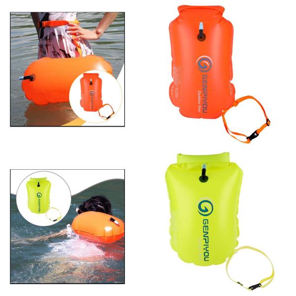 カヤック用スイムブイ 調節可能 PVC 装備バッグ