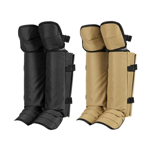 レッグゲイター 冬用シューズカバー 調節可能 軽量 ハイキングブーツカバー レッグガード スキー キャンプ バックパッキング アウトドア用