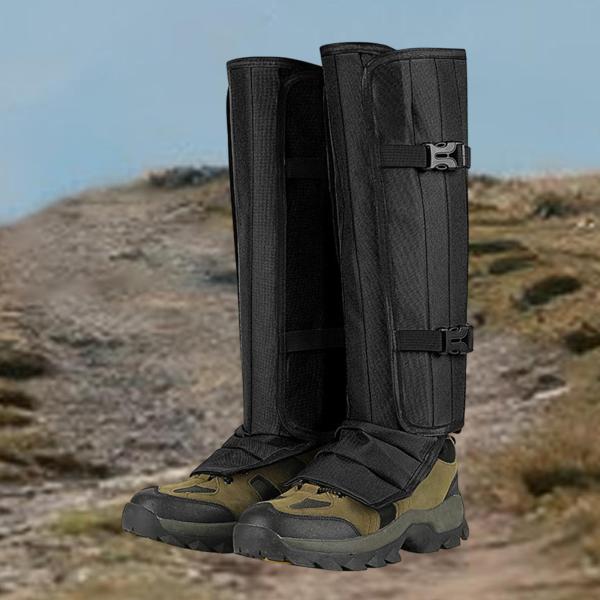 レッグゲイター 冬用シューズカバー 通気 耐候 調節可能 レッグガード スネークゲイター アウトドアスポーツ スキー 旅行用