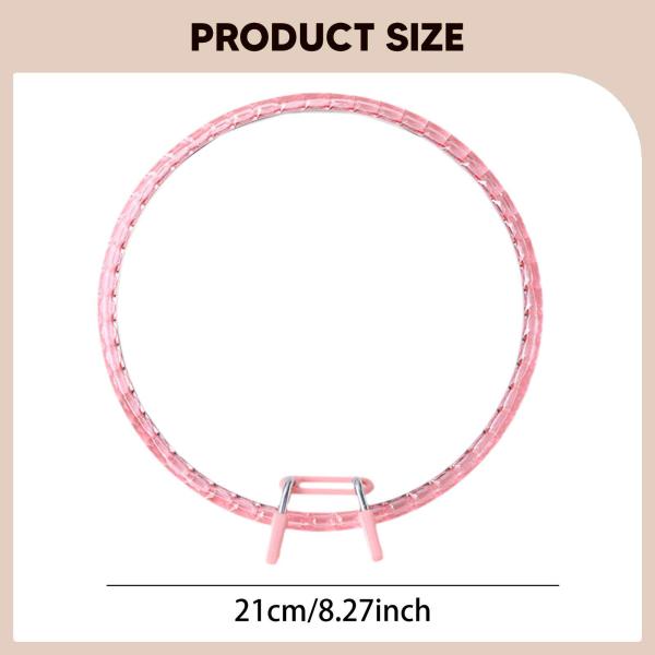 刺繍枠 ラウンドクロスステッチリング 21cm 再利用可能 円形キルティング枠 刺繍 ガーランド DIY プロジェクト 結婚式用