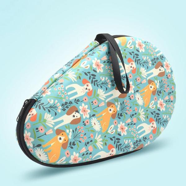 卓球ラケットカバー ピンポンパドルケースオーガナイザー パドル2個とボール収納 トレーニング旅行に便利なポータブル収納バッグ