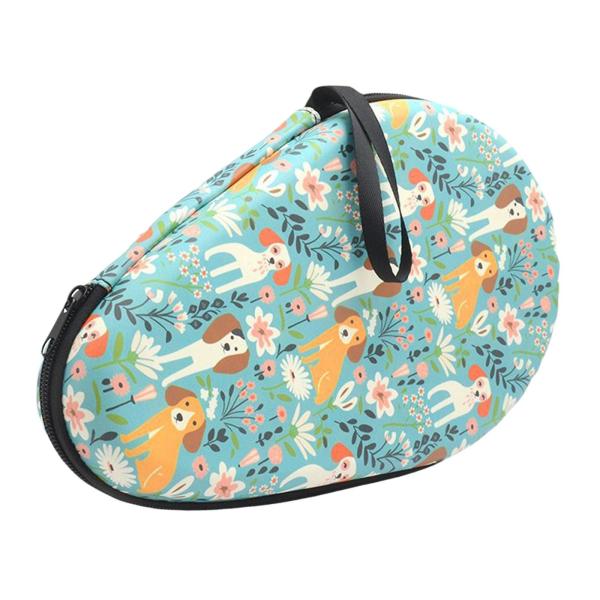 卓球ラケットカバー ピンポンパドルケースオーガナイザー パドル2個とボール収納 トレーニング旅行に便利なポータブル収納バッグ