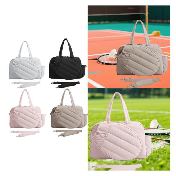 テニスラケットバッグ  大容量 ウォーターボトルホルダー付き 多機能ピックルボールパドルバッグ 男女兼用