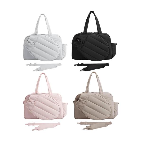 テニスラケットバッグ  大容量 ウォーターボトルホルダー付き 多機能ピックルボールパドルバッグ 男女兼用