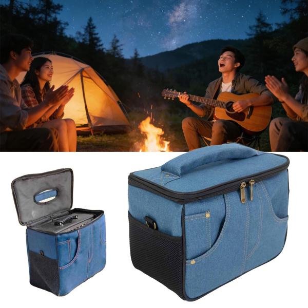 ギターアンプ収納ケース、スピーカーオーガナイザー、耐衝撃、ハンドルストラップ付き、楽器アクセサリー旅行用キャリーバッグ