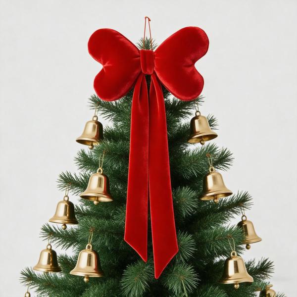 赤いリボンの吊り下げ装飾、クリスマスツリーの飾り、結婚式、屋内屋外、クリスマスオーナメント、バレンタインデー、誕生日用の蝶結び