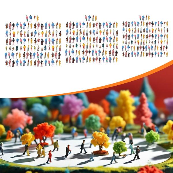 100 個セット 人物フィギュア ミニチュアフィギュア クリエイティブミニモデル デスクトップデコレーション用小人 建築ジオラマ