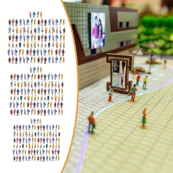 100 個セット 人物フィギュア ミニチュアフィギュア クリエイティブミニモデル デスクトップデコレーション用小人 建築ジオラマ