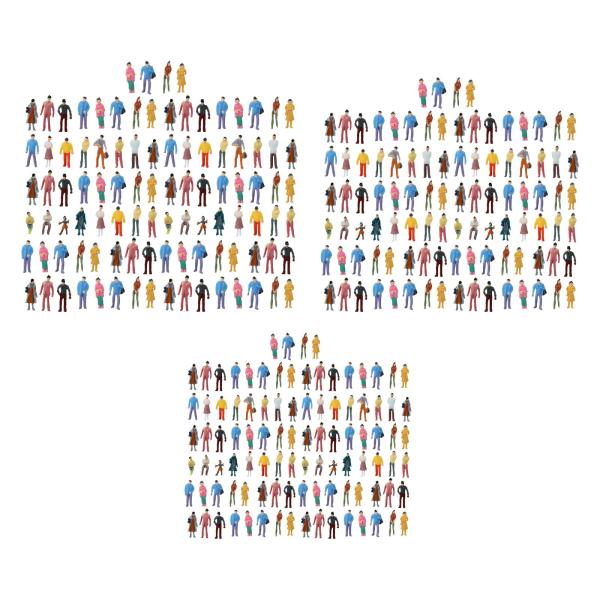 100 個セット 人物フィギュア ミニチュアフィギュア クリエイティブミニモデル デスクトップデコレーション用小人 建築ジオラマ