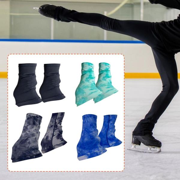 2 個セット フィギュアスケート用レッグウォーマー 伸縮滑り止めストリップ アイススケート ヨガ用