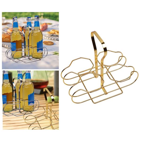 ワインボトルキャリア収納バスケット 装飾的な素朴なワインラック ビールホルダー クレート カウンタートップバー、ホームダイニングルームキャビネット用