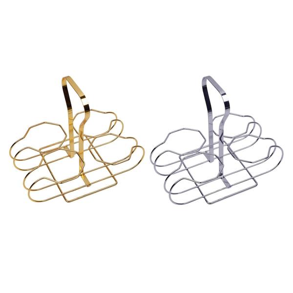 ワインボトルキャリア収納バスケット 装飾的な素朴なワインラック ビールホルダー クレート カウンタートップバー、ホームダイニングルームキャビネット用