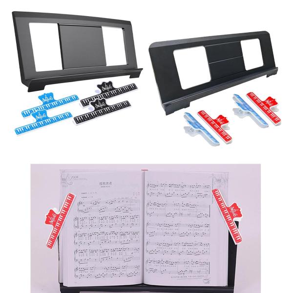 電子ピアノ譜面台 ピアノアクセサリー ユニバーサル ポータブル 安定ブックホルダー キー 楽譜スタンド 練習用
