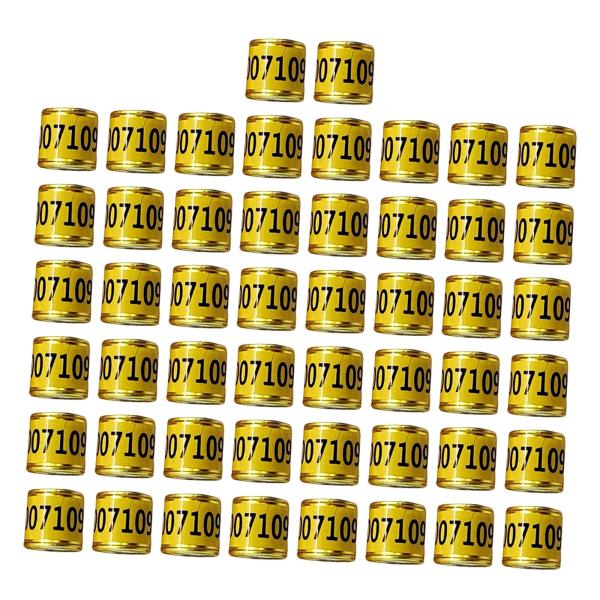 50 個 鳩の足輪 識別バンド タグ 家禽用品 鳩の足輪 カナリア用鳥類管理ツール