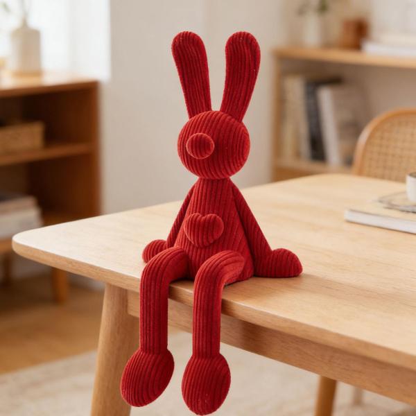 座っているウサギの置物 バニーセンターピース 工芸品 樹脂製 抽象芸術 コレクター向け ホテル バーカウンター 本棚 装飾