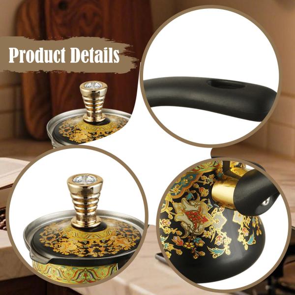 ガスコンロ用コーヒーポット チョコレートメルティングポット ギフト 快適なポータブルティーポット バターミルクウォーマージャグ オフィス 家庭用