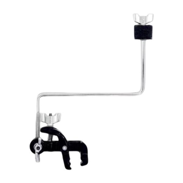 シンバルホルダークランプ リムクランプポスト プロ仕様楽器アクセサリー 金属製 Z型ロッド付き バスドラムフープマウント