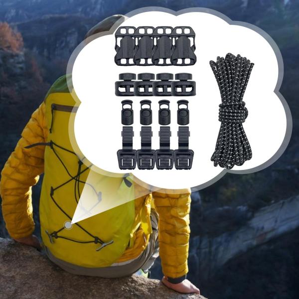 アウトドアバックパック バンジーコード 軽量バックパック 伸縮コード サイクリング アウトドア ロッククライミング ハイキング用