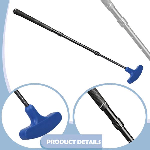 伸縮式ゴルフパター 双方向滑り止め ポータブル 快適なグリップ 初心者向けトレーニング 子供用パター 長さ調節可能