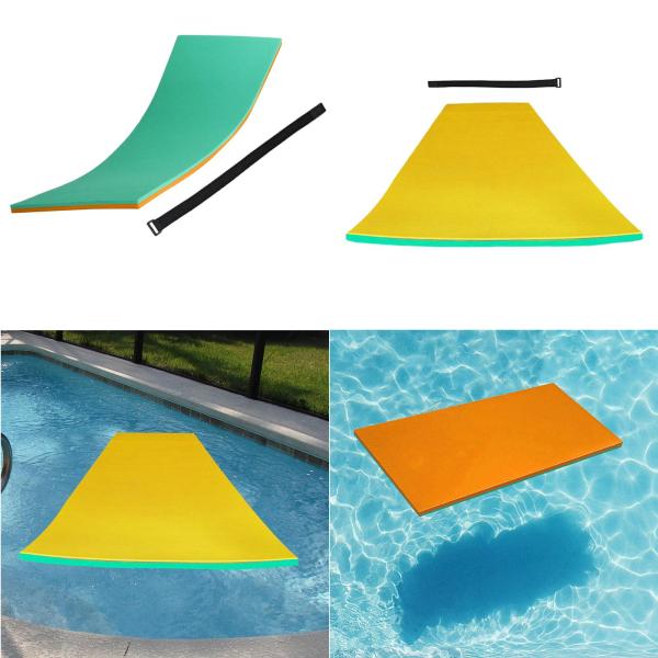 ウォーターフロートマット プールパッド ウォーターブランケット 高密度フォーム フローティングパッド ラウンジマットレス パーティー リラックスプレイ
