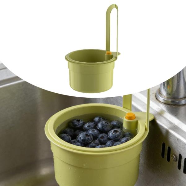 キッチンシンク用排水バスケット、野菜や果物の水切りバスケット、家庭用実用的残り物フィルター、食品キャッチャー、ストレーナー
