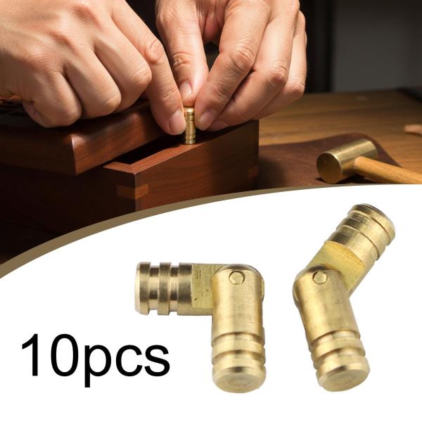 10 個入り 真鍮製家具用ヒンジ、円筒形バレルヒンジ、オルゴール用真鍮製隠し、木製ヒュミドール、ペンケース