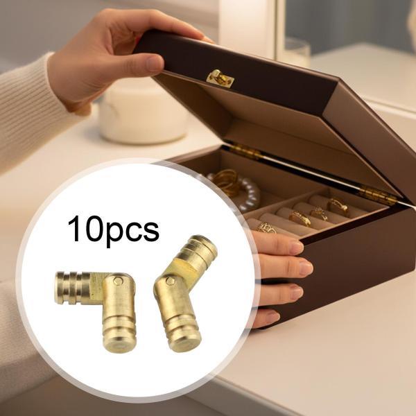 10 個入り 真鍮製家具用ヒンジ、円筒形バレルヒンジ、オルゴール用真鍮製隠し、木製ヒュミドール、ペンケース