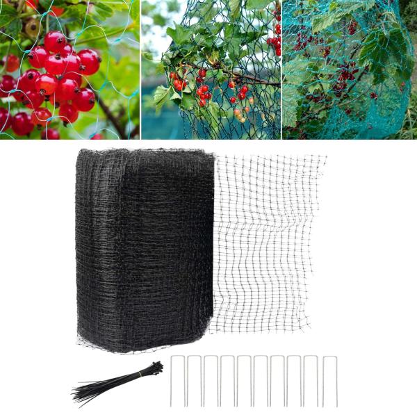鹿よけフェンスネット、結束バンド付きガーデンネット、丈夫な防鳥鹿防護、植物用ガーデンフェンス