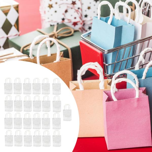 25個入り透明ギフトバッグ ハンドバッグ パーティー用品 誕生日 休日 バレンタインデー