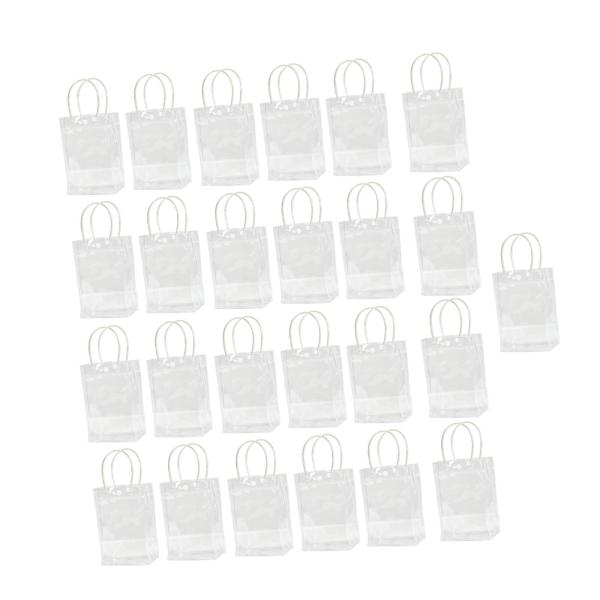 25個入り透明ギフトバッグ ハンドバッグ パーティー用品 誕生日 休日 バレンタインデー