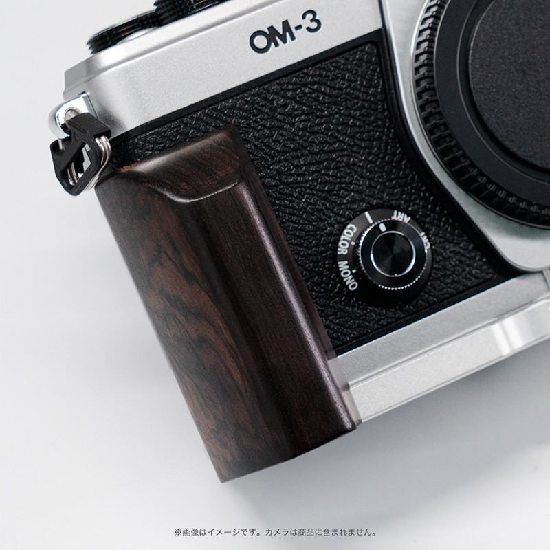 YUWOOD Y-OM3-GPS OLYMPUS オリンパス OM SYSTEM OM-3 専用 黒檀ウッド
