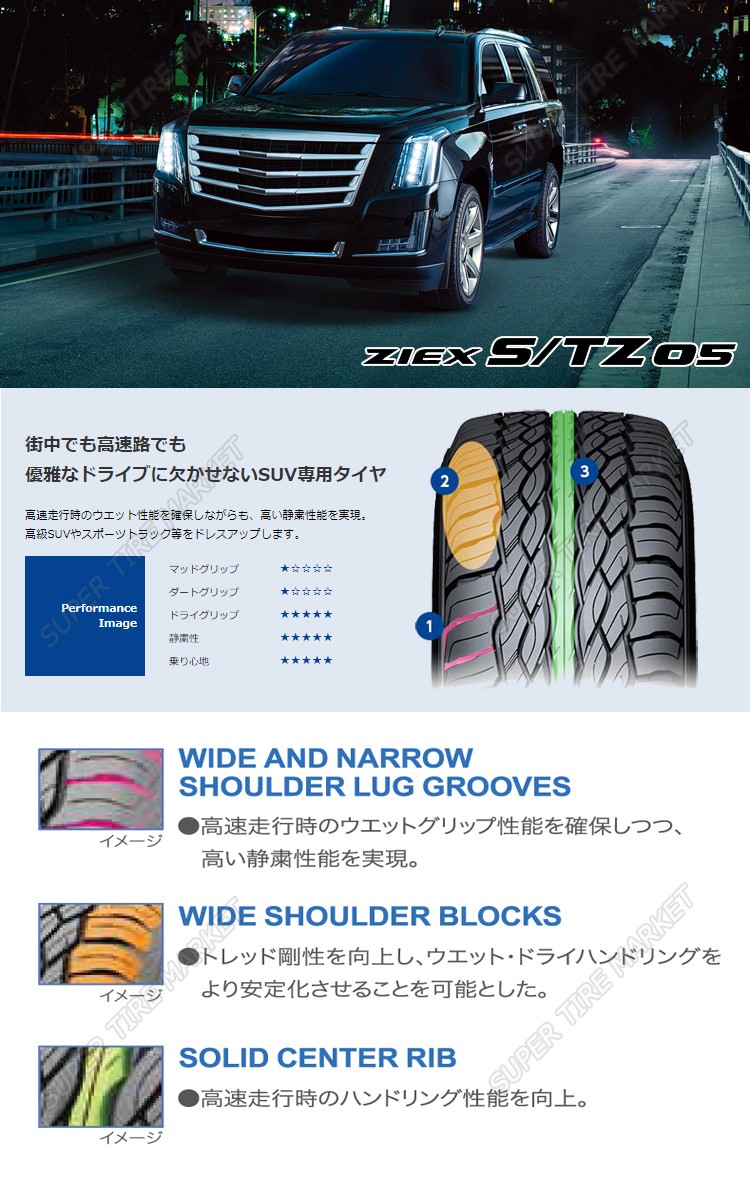 ファルケンタイヤ 305/40R22 114H XL STZ05 ジークス 1本価格 : fk