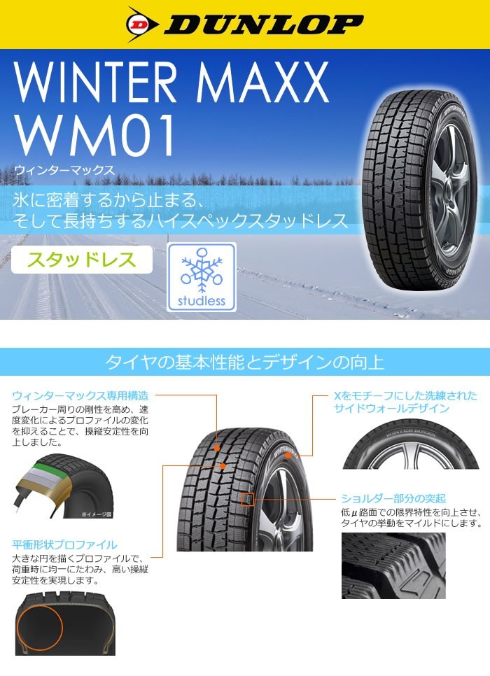 ダンロップタイヤ 245/40R21 96Q WM01 ウインターマックス ラン