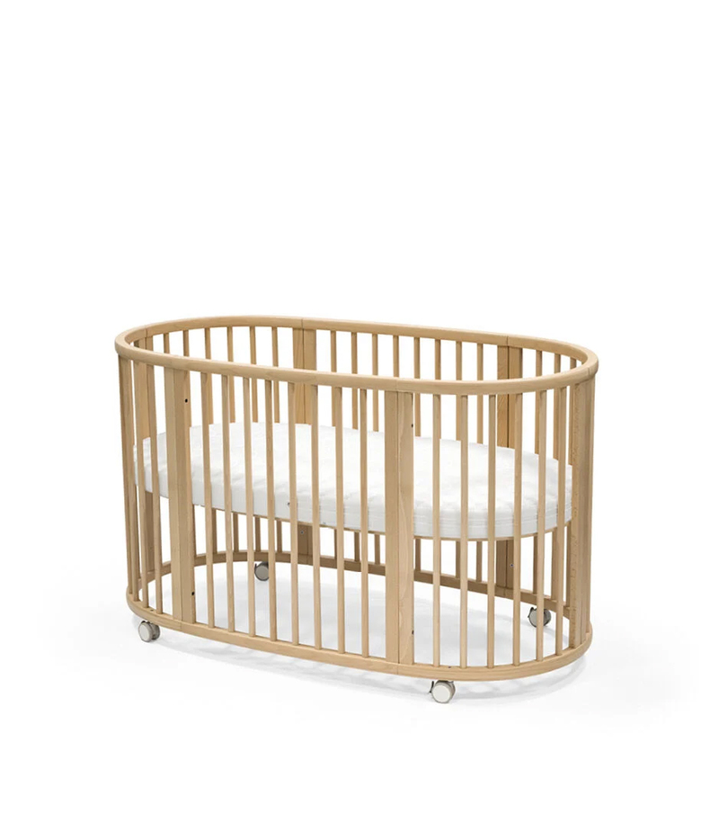STOKKE Sleepi ベビーベッド 木製 楕円形 本体 ナチュラルウッド STOKKE Sleepi ベビーベッド 木製 楕円形 本体 ナチュラルウッド