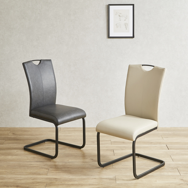 スチール脚チェア 2脚セット ダイニングチェア シンプル 2脚組 スチール脚 幅45X奥行59X高さ92