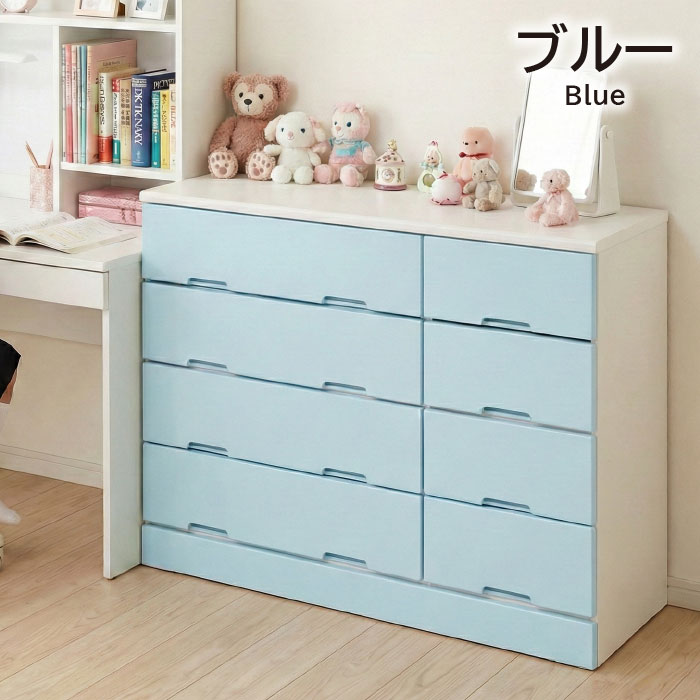 タンス 幅120cm ローチェスト 4段 完成品  日本製 大川家具 一人暮らし 大容量 白 かわいい 子ども部屋 子供 木製 国産 120幅 リビング おしゃれ シンプルの画像