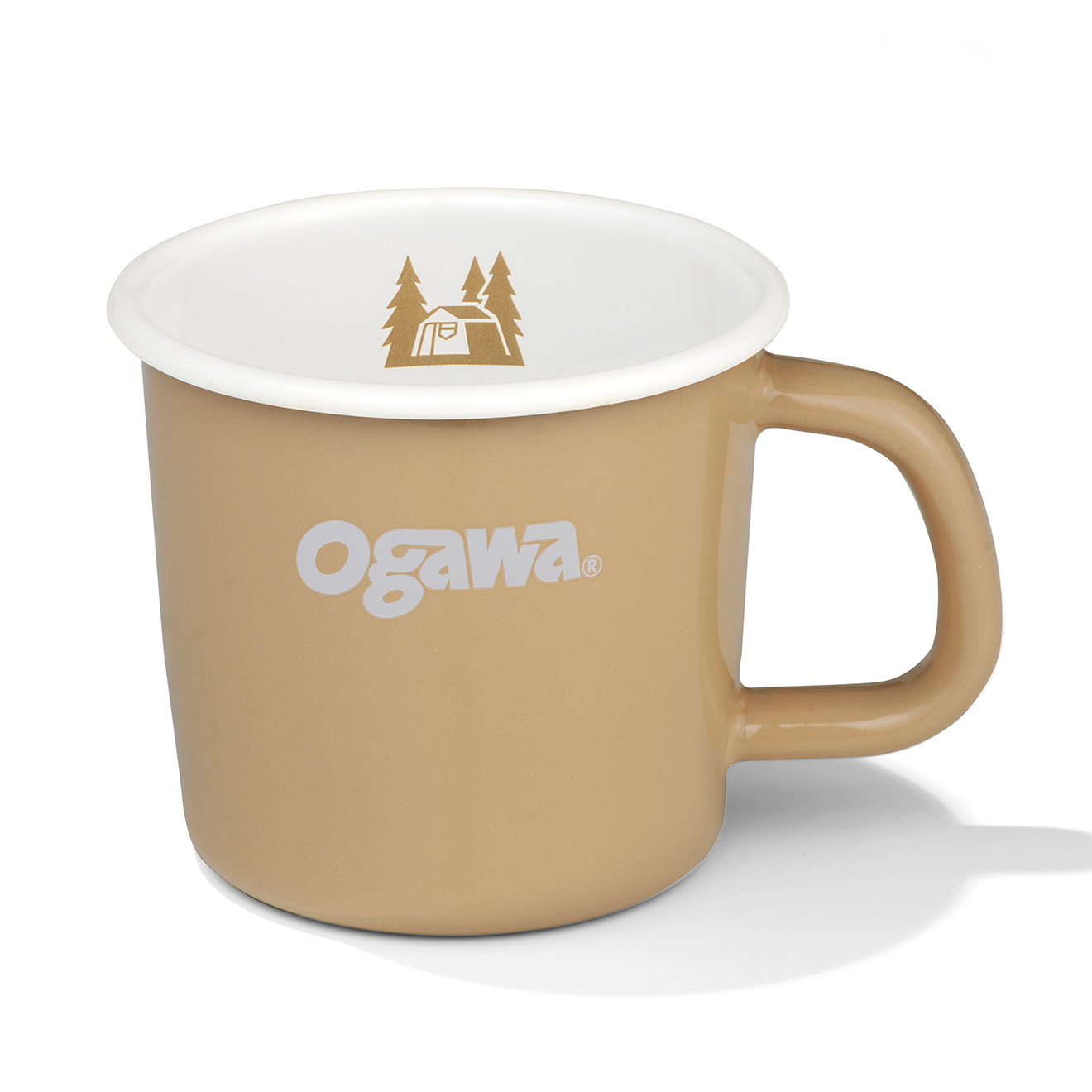 ogawa ogawa公式 爆買 オガワ テント ホーローマグカップ ベージュ