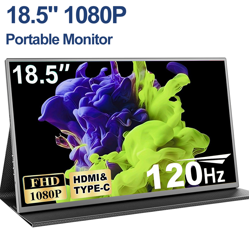 18.5インチ モバイルモニター 120Hz フルHD 100%sRGB ディスプレイ